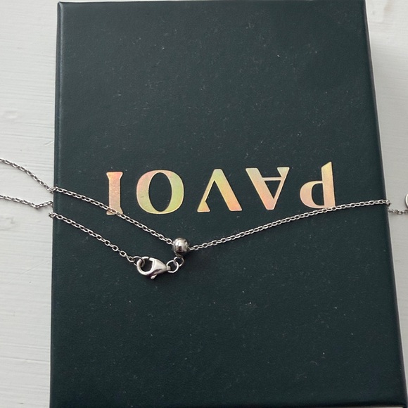 NWB New 18K Gold White Gold Pavoi Diamond Cross Necklace - Picture 9 of 9